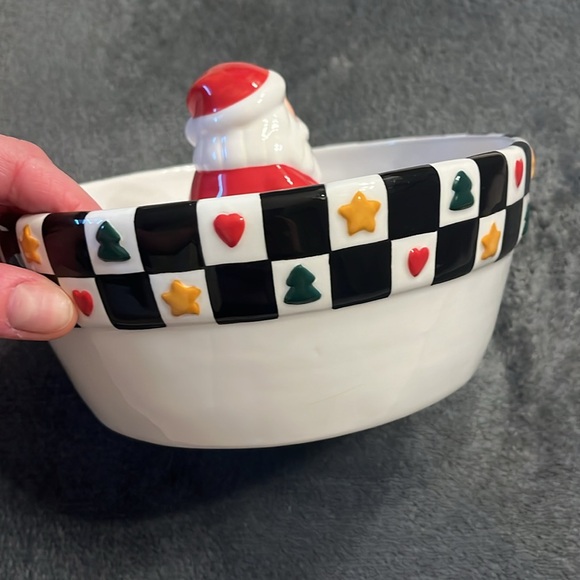 Vintage Santa Claus Ceramic Bowl - Picture 10 of 12